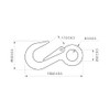 aiai Stainless Snap Hook 15-510 X2