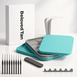 BELOVED TAN Wet Palette for Miniature Painting, Wet pallete with Brushes and Plates, Premium Wet pallets for Painting Miniatures, Airtight Travel-Friendly Design for Artists and Hobbyists(3-in-1)