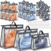 Chumia 20 Pack Dust Bags for Handbags Clear Handbag Storage