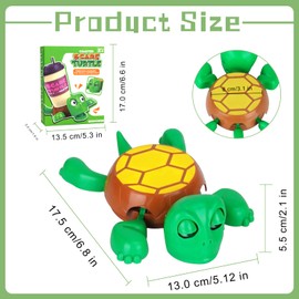 Turtle Coaster, Untersetzer Schildkröte 3D Gedruckter - Hochziehbaren Gliedmaßen, Lustiger Gesichtsausdruck, rutschfeste Getränkematte, Kaffeetassenhalter, für Büro, Zuhause, Geschenkideen (Grün)