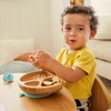 Munchkin® Bambou™ Divided Suction Plate - Eco-Friendly Bamboo Dinnerware for