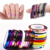 Nail Art Striping Tape Lines Kit 36 pcs 1mm 2mm