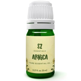 Sz Essentials - Arnica Essential Oil (Arnica Montana) – Therapeutic Grade, 100% Pure & Undiluted with Fresh Herbal Aroma for Soothing Relief, Aromatherapy, Muscle Recovery & Skin Care - Vegan 0.17 oz