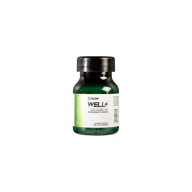 WELL+ wellmune | Betaglucano de Levadura | 30 cápsulas |