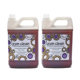 Indigo Wild Zum Clean Laundry Soap - Plant-Based Liquid Laundry Soap - Contains Baking Soda, Essential Oils & Saponified Coconut Oil - Frankincense & Myrrh Scent - 64 fl oz (2 Pack)
