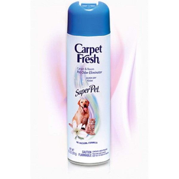 Carpet Fresh No Vacuum Foam Carpet Refresher, Super Pet 10.50 oz (Pack of 4)