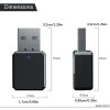 Unbranded 3.5mm USB Bluetooth 5.1 Audio Stereo AUX Wireless Receiver