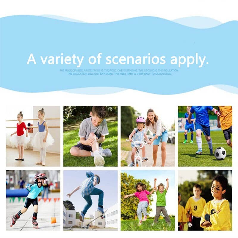 Kid Knee Pad Crash Proof Antislip Basketball Skating Protector -