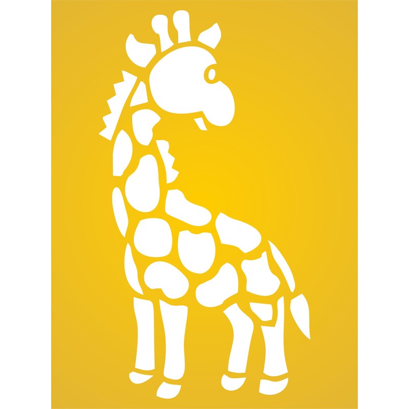 Baby Giraffe Stencil, 3 x 5.5 inch - Nursery Wild