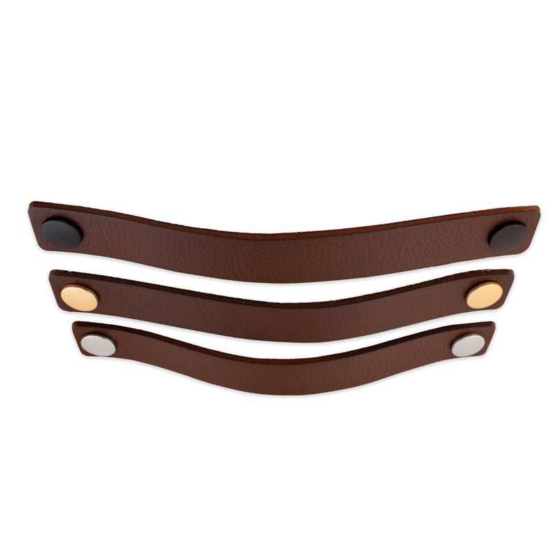 Brute Strength - Leather Handles for Furniture - Cognac -