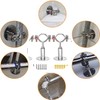 TOOSOAR Pack of 4 adjustable pipe brackets, wall mount, ceiling