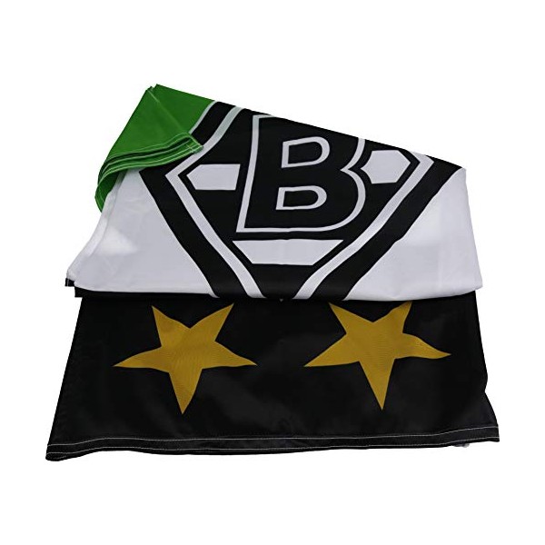 Unbekannt VFL Borussia MÃ¶nchengladbach Men's Borussia MÃ¶nchengladbach Foal Elf Item Hoisting Flag, Diamond 250 x 150 cm, Multicoloured