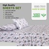 RUVANTI 100% Cotton Full Size Bed Sheets, 4 Pieces, Soft