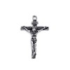 AIMALL Men Stainless Steel Gold Silver Black Jesus Crucifix Pendant