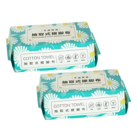 OHPHCALL Disposable Foot Towels Multi Function Spa Wipe Towels for Dry Wet Feet for Home Hotel Use