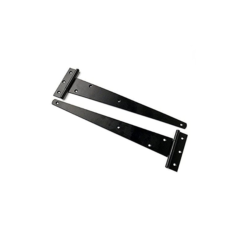 Merriway BH04383 (2 Pcs) Heavy Duty Japanned Tee Hinge 200mm