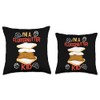 Funny Peanut Butter Sandwich Design Fluffernutter Kid Throw Pillow