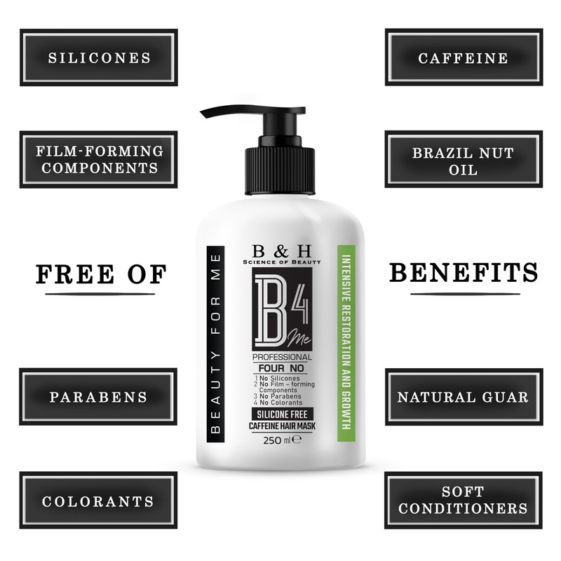 Caffeine Hair Mask B4Me Intensive RESTORATION and GROWTH 250 ml/