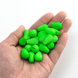 Green, 30 Pieces 3 Colours Fly Fishing Strike Indicator, Foam Teardrop Floating Bobber Tackle Accessories, Easy Hook Fishing Accessories for Outdoor Fishing Kits Set