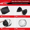 ARISMOTOR Windshield Sun Shade for Toyota Tundra (Limited, SR5, Platinum,