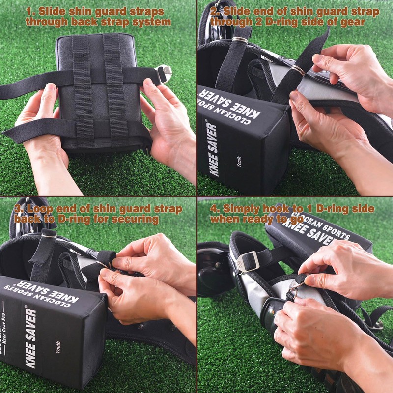 Soft Cushioned Catcher Knee Support, Multi Sided Design Catcher Knee