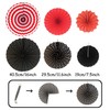 ZERODECO Party Decoration, Hanging Paper Fans Pom Poms Flowers Garlands