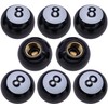 MEAJOO 8PCS Pool 8 Ball Style Tire Valve Stem Caps,