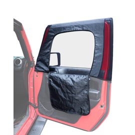 Savadicar Front Window Sun Shades, Breathable Mesh Side Window Sunshade, Half Cover Sun Screen Net Compatible with 1997-2024 Jeep Wrangler TJ JK JL & Gladiator JT, Anti-UV for Baby/Pets/Camping, Pair