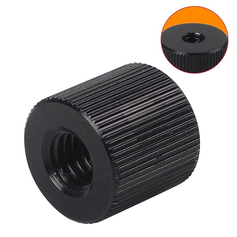 [Z-Jing] 4pcs 1/4" Female Thread Conversion Adapter Barrel Nut 3/8"