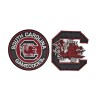 Unbranded (2) South Carolina Gamecocks Logo Embroidered 3in Iron /