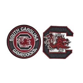 Unbranded (2) South Carolina Gamecocks Logo Embroidered 3in Iron / Sew-On Patch