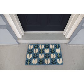 Entryways Handmade Doormat - Birds in Bloom, 18"x30"