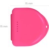 Wellsamed KFO Schienenbox Classic, Pink, zum Aufbewahren von Zahnspangen oder