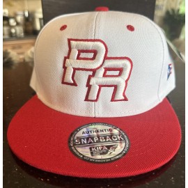 Premium Headwear PUERTO RICO SNAP BACK White Cap Gorra Red Bill W PR Flag on Side New