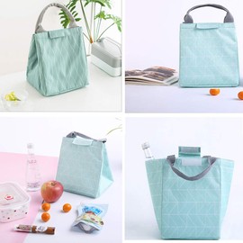 GOTONE 2 Pack Insulated Lunch Bags, Work Travel Picnic School Bento Lunch Bag - Durable & Waterproof Lunch Organizer Lunch Tote For Men, Women and Kids(Dark Blue, Green)