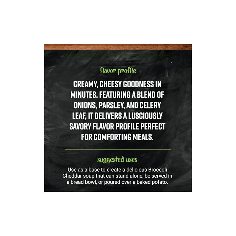 Frontier Broccoli Cheddar Soup Mix Pouch, 4.59 Ounce