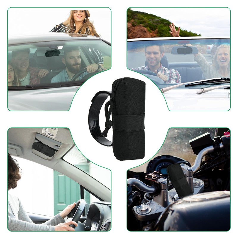 Homakover EZ Pass Organizer Holder with Strap, Toll Transponder Holder,