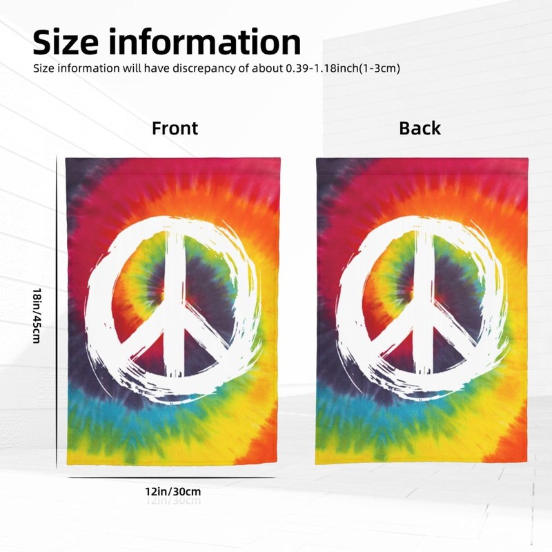 Peace Flag 12 X 18 inch Double Side Vertical Garden