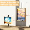 Tabletop Picture Frame Stand,Heavy Metal Base 2 Adjustable Size Table