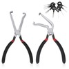 Gosknor 2pcs Electrical Disconnect Pliers for Cars, Curved & Straight