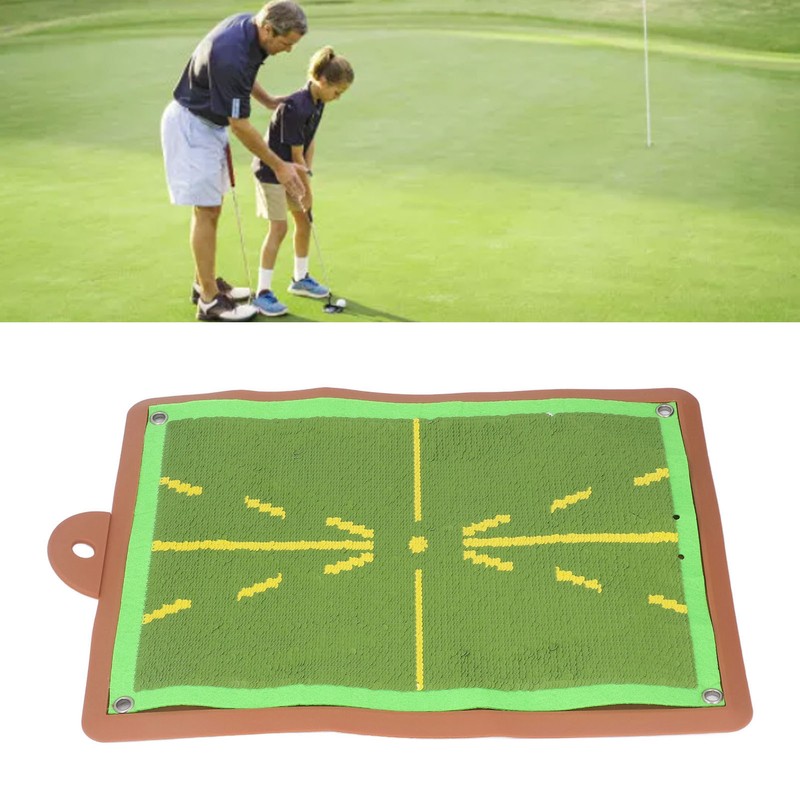 Swing Golfing Practice Hitting Mat with Pin Buckle Silicone Golfing