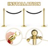 MECCANIXITY Velvet Stanchion Rope 3.28 Ft/1 M, Barrier Rope Velvet