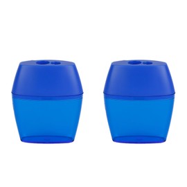 Eagle 2 Hole Pencil Sharpener Works Well for Regular Pencils, Colored Pencils and Colored Pencils, Dark Blue