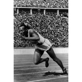 History Galore 24"x36" Gallery Poster, Jesse Owens in 1936