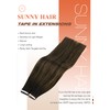 Sunny Hair Tape in Hair Extensions Real Human Hair Invisible