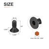 DTGN #6-32x3/8" Flat Head Socket Cap Screws, 50 Pack Hex