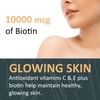 Biotic's Gain Biotin Gummies, 10000 mcg, Hair Skin and Nail