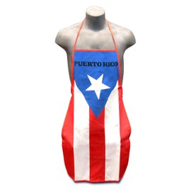 Puerto Rico Kitchen & BBQ Set w/ Apron, Oven-mitt and Potholder Puerto Rican Flag