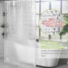 OTraki 3D Shower Curtain 48" x 72", Clear Shower Curtain