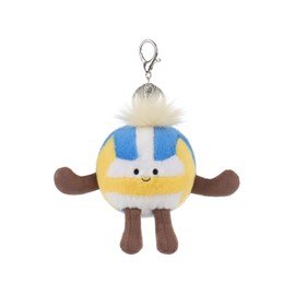 Apricot Lamb Volleyball Soft Cuddly Keychain, Plush Toys Stuffed Keychain for Kids Backpack, Purse, 3 Inches